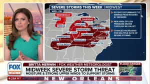 Severe weather threat increases in Midwest, Ohio Valley this week
