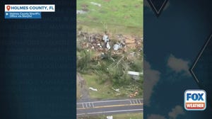 Watch: Aerial video shows widespread damage in Florida after possible tornado