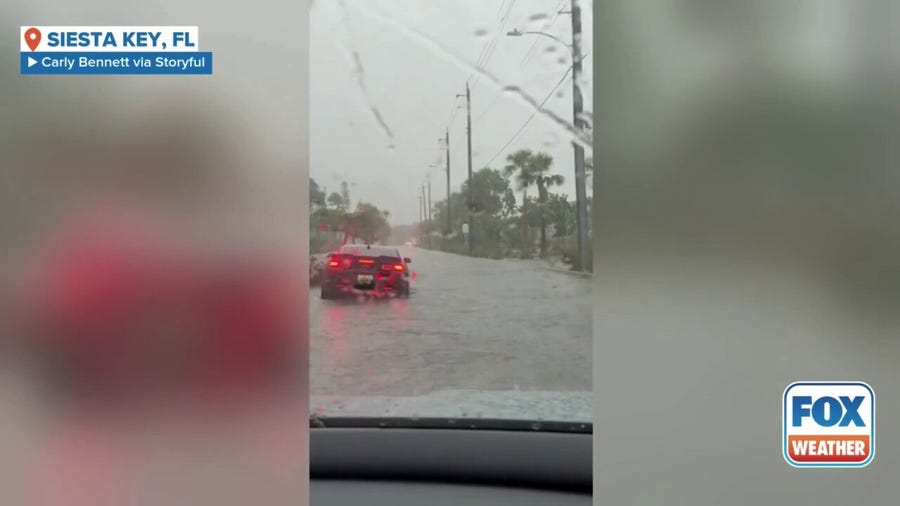 Consistent rainfall in southwest Florida continues to flood roads, and some vehicles are choosing to drive through the floodwaters