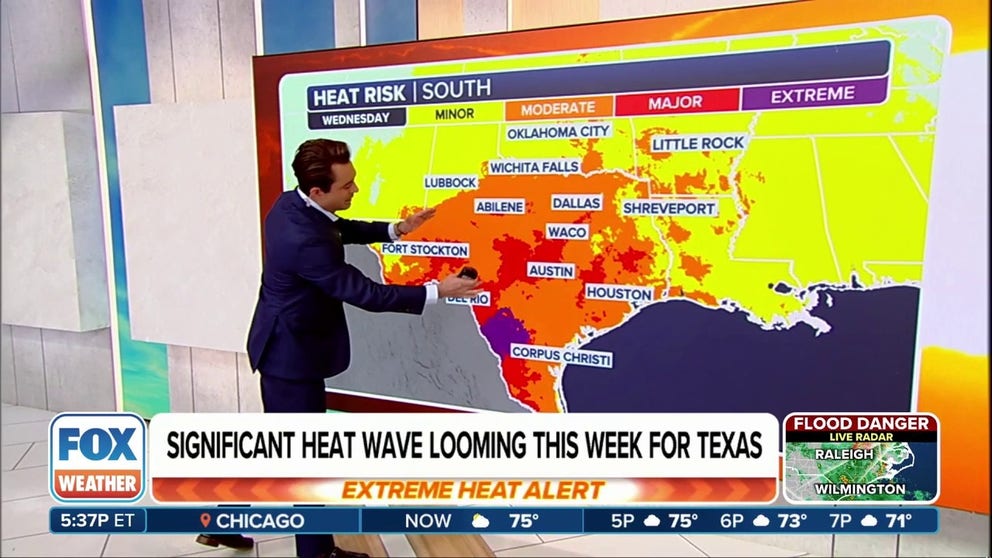 Early-season heat wave eyes Texas this week | Latest Weather Clips ...
