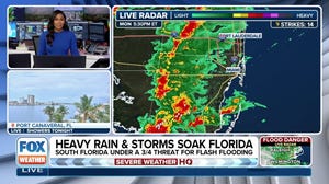 Heavy rain and storms are expected to drench parts of South Florida, which is under a flood watch