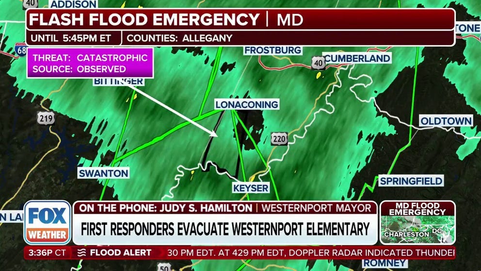 Heavy rain and flooding continue to plague Allegany County, Maryland ...
