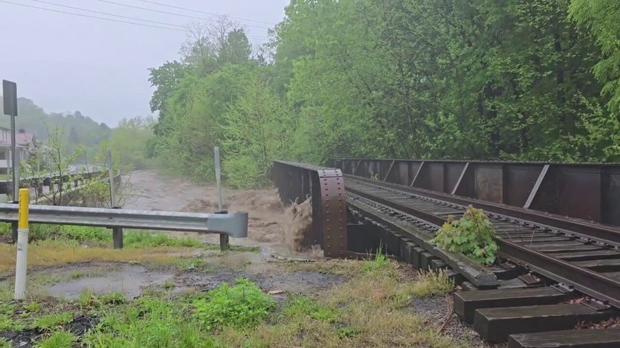 Raging floodwaters wreak havoc on parts of Maryland amid a Flash Flood Emergency