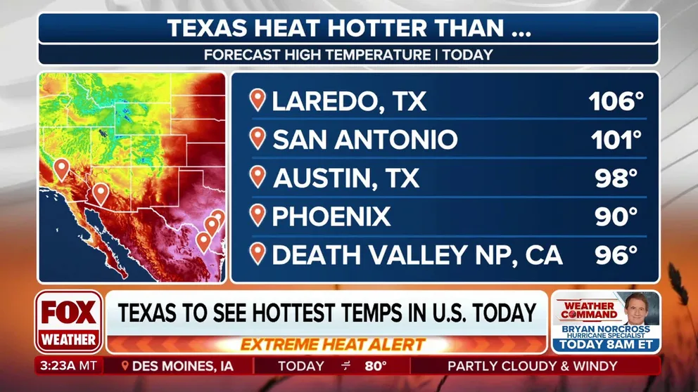 Over 50 daily record highs have been broken since Tuesday as a May heat wave continues in Texas on Thursday. This mid-May heat peaked on Wednesday, but record highs remain possible on Thursday, with high temperatures in the 100s.
