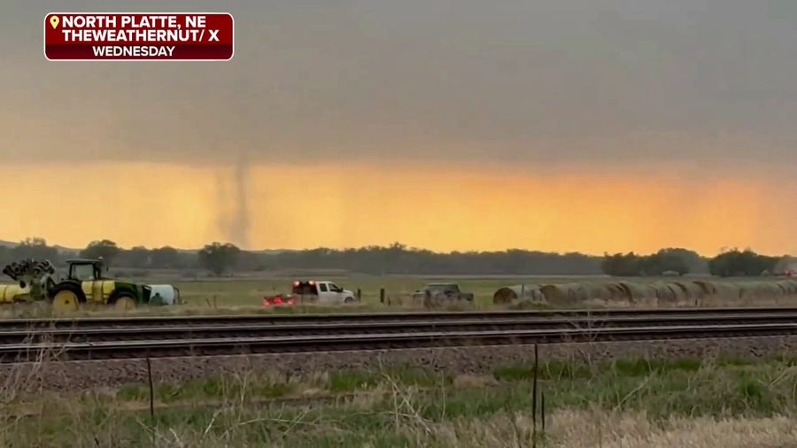 Watch: Landspout tornado spotted in Nebraska