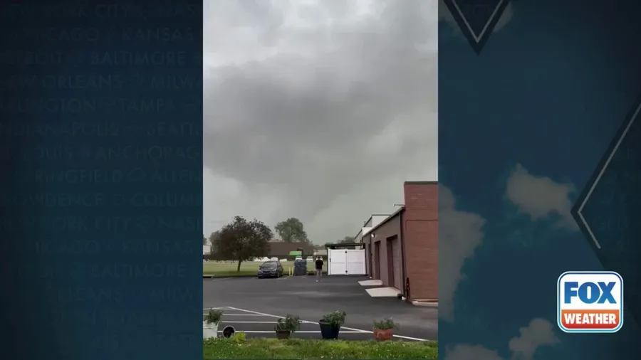 Watch: Funnel cloud forms over Fenton, Missouri as tornado sirens wail 