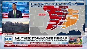 Dangerous severe weather threat continues to target millions in central, southern US through midweek