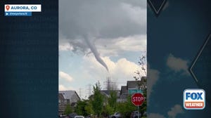 Twister moving over Aurora, Colorado