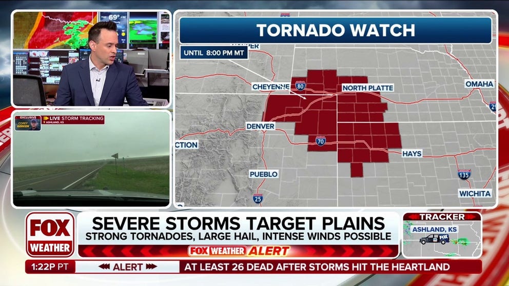 Storms spawn tornadoes in Colorado as dangerous weather targets Plains ...