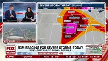 53 million brace for severe storms Monday with wind gusts up to 80 mph likely