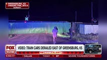 Nighttime tornadoes slam Kansas towns damaging homes, derailing train