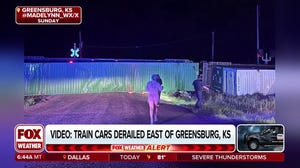 Nighttime tornadoes slam Kansas towns damaging homes, derailing train