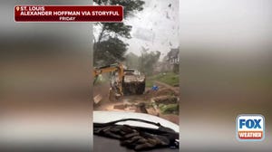 St. Louis construction workers ride out destructive twister in their truck