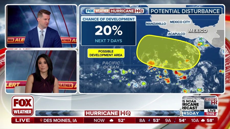 National Hurricane Center flags first area to watch of 2025 Eastern Pacific hurricane season 