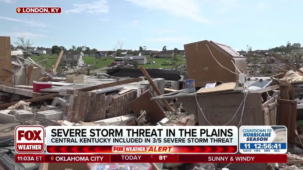 Residents of London, Kentucky, are continuing to clear debris in the aftermath of a deadly tornado outbreak last week, but the danger isn’t over as a new threat of severe weather looms on Tuesday. FOX News Multimedia Reporter Chelsea Torres has the latest from London on May 20, 2025.