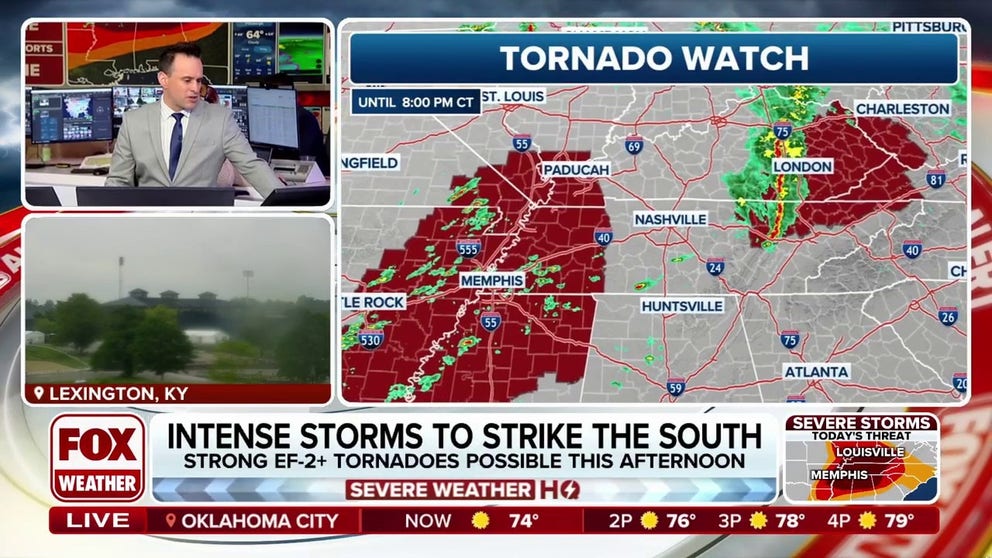 Tornado Watches issued for South, storm-ravaged areas in Kentucky ...