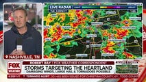 Storms target Nashville with damaing winds and tornadoes possible