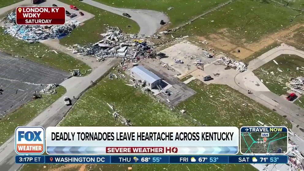 Getson Roberts and his family survived the deadly tornado that tore through London, Kentucky over the weekend. His family lost their home and everything they own in the storm. He joins FOX Weather to talk about their recovery so far. 