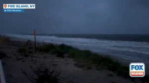 Watch: Waves lash Fire Island as late-season nor'easter blasts Northeast
