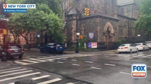 Watch: Nor'easter brings rain to New York City