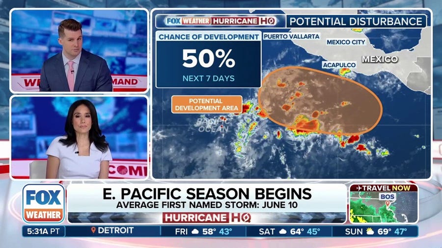 HURRICANE HQ: Tropical Depression or Tropical Storm Alvin could form off Mexico's coast next week