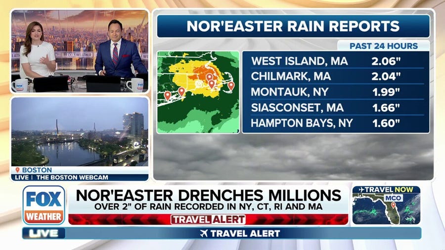 Late-season Nor'easter begins to make its exit ahead of Memorial Day