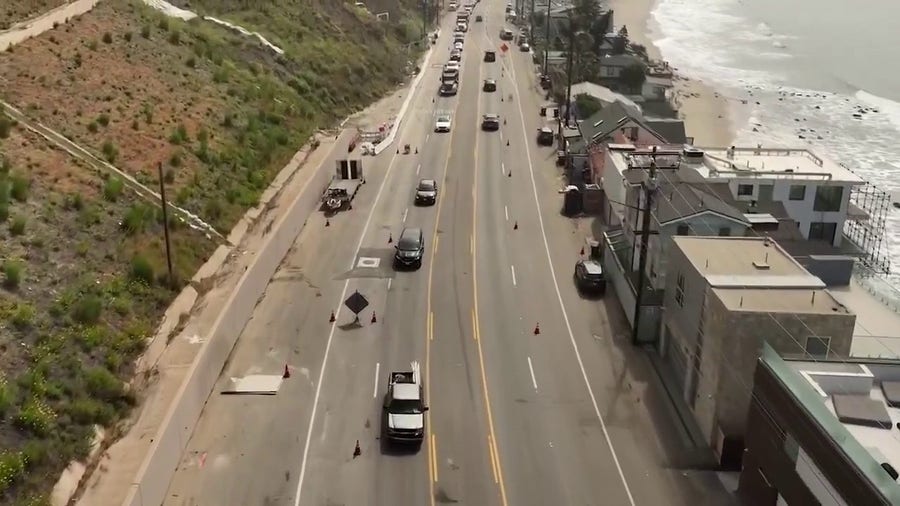 Watch: Pacific Coast Highwy reopens months after California wildfire devastation