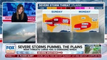 Millions from Plains to Southeast face severe weather threat Sunday