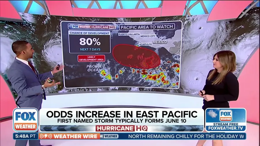 Odds increase for disturbance to become tropical depression, Tropical Storm Alvin in Eastern Pacific