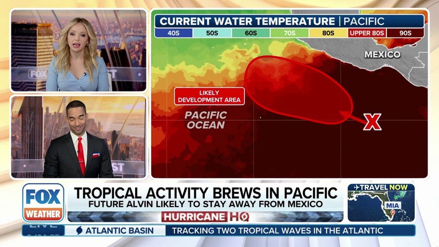Tropical activity brews in Pacific off of Mexico