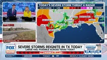 Severe storms reignite in Texas on Tuesday