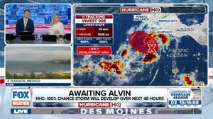 Invest 90E expected to become tropical depression or Tropical Storm Alvin on Wednesday