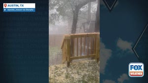 Austin, Texas pelted by hail, rain during severe thunderstorms Wednesday