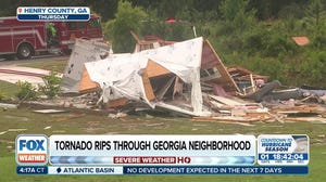 Tornado rips through Georgia neighborhood Thursday