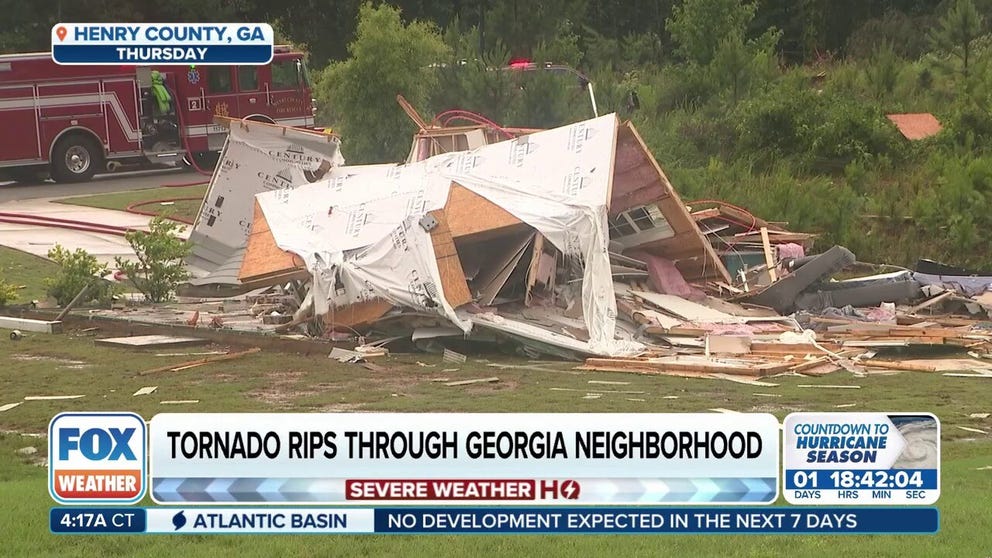 A tornado touched down in Henry County, Georgia on Thursday afternoon just before 4:00 p.m. local time. The twister tore through several homes and left an 18-year-old critically injured, according to county police.