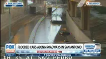 Cars flood along roadways in San Antonio