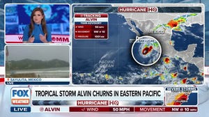 Tropical Storm Alvin churns in Eastern Pacific