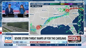 Severe weather threat increases for Carolinas Friday