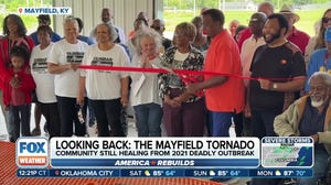 Mayfield community celebrates rebuilding historical park in wake of deadly tornado