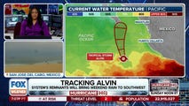 Alvin weakens but moisture shield moves inland