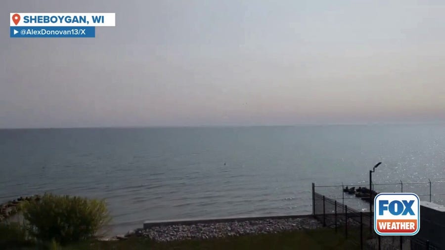 Smoky sky in Wisconsin from Canadian wildfires