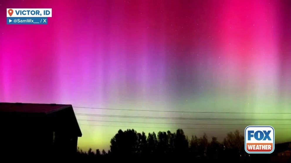 According to the National Weather Service, the Aurora Borealis, or "Northern Lights," occur during geomagnetic storms when charged particles impact the Earth's upper atmosphere.