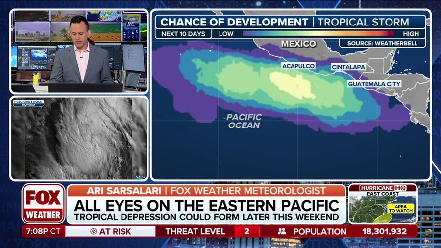 New tropical depression could form in eastern Pacific later this weekend