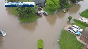 Watch: Record rainfall engulfs Valley Center, Kansas