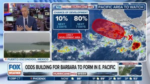 Chances for Barbara building in the Eastern Pacific 