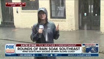 Rounds of rain to soak Southeast