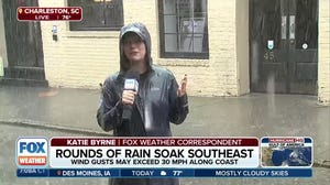 Rounds of rain to soak Southeast