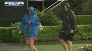 Watch: Tropical downpours soak Charleston, South Carolina
