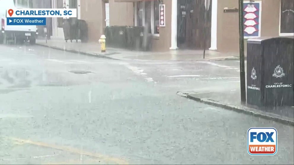 Heavy rain plagued Charleston, South Carolina Thursday morning as a non-tropical area of low pressure moves up the coast. Flooding is possible, as 2-3 inches of rain could hit Charleston. 