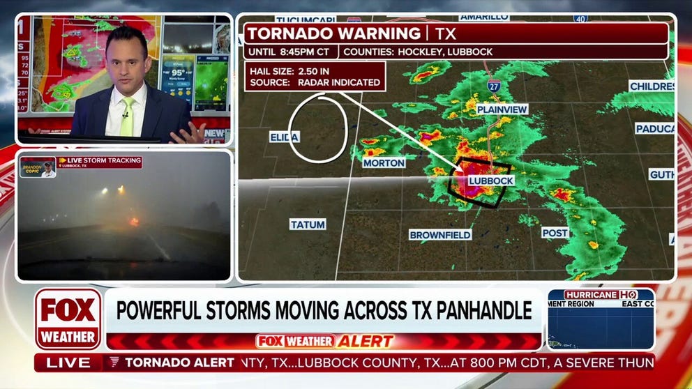 A supercell thunderstorm produced numerous tornadoes from eastern New Mexico into West Texas on Thursday.